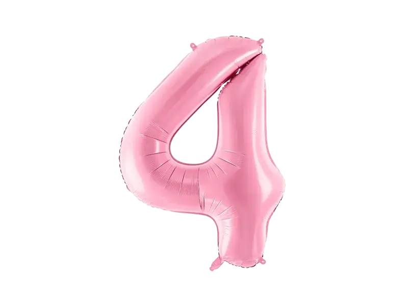 Palla Chiffre ''4'', alluminio, 86 cm, rosa chiaro