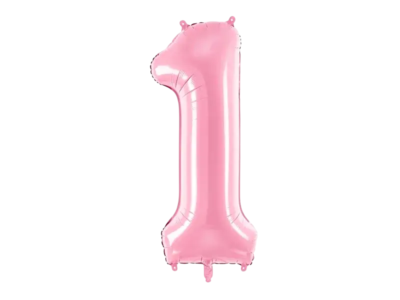 Palla Chiffre ''1'', alluminio, 86 cm, rosa chiaro