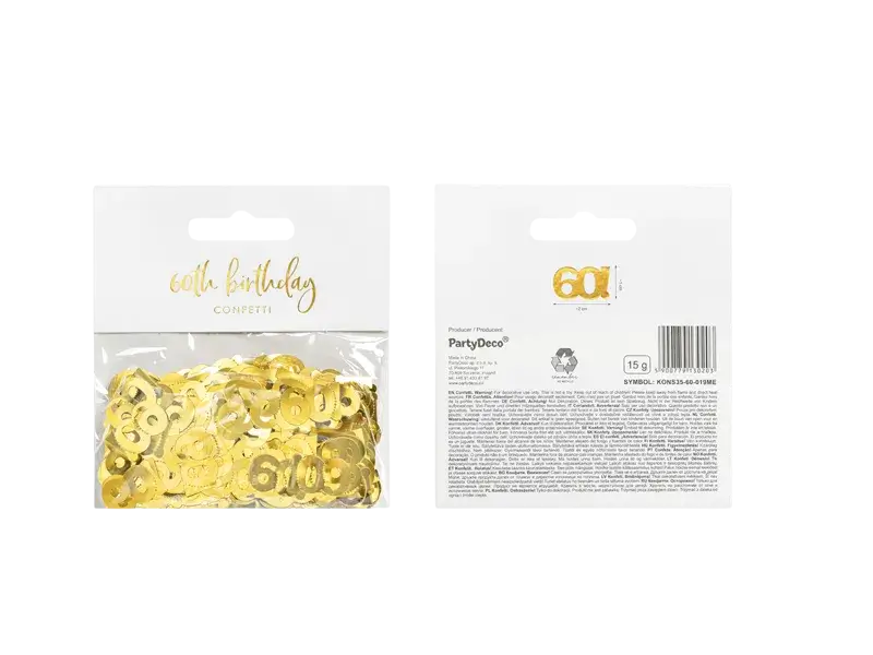 Coriandoli d'oro 60 anni