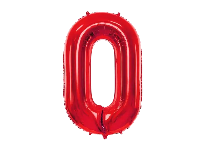 Palla Chiffre ''0'', alluminio, 86 cm, rosso