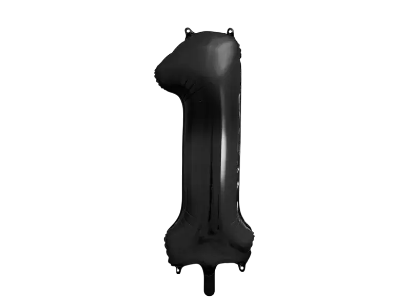 Palla Chiffre ''1'', alluminio, 86 cm, nero