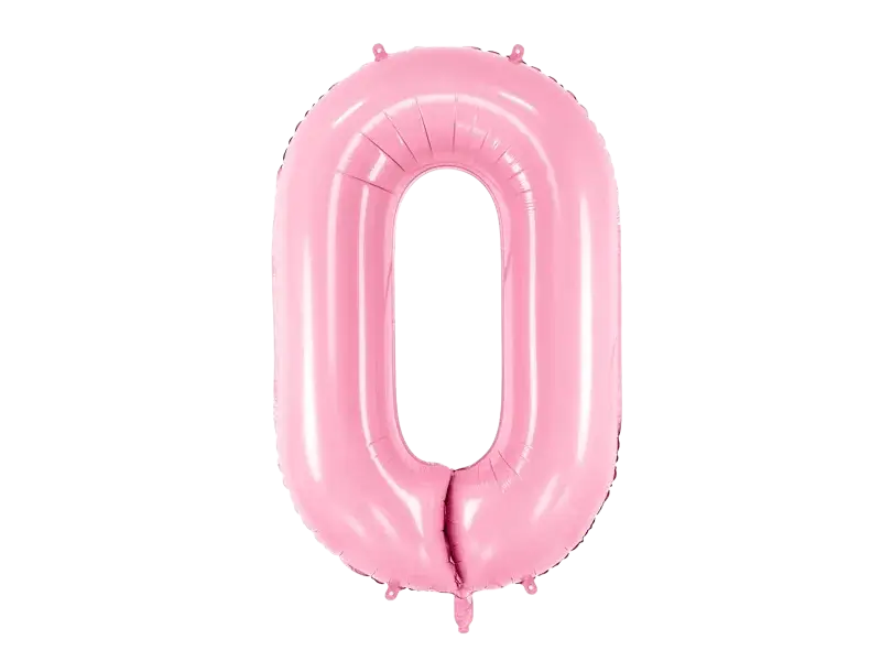 Palla Chiffre ''0'', alluminio, 86 cm, rosa chiaro