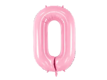 Palla Chiffre ''0'', alluminio, 86 cm, rosa chiaro