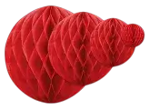 Palla di carta, rossa, 20 cm
