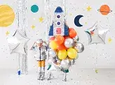 10 palloncini argento lucido