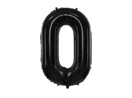 Palla Chiffre ''0'', alluminio, 86 cm, nero