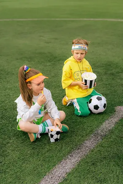 6 vaschette di popcorn per il calcio