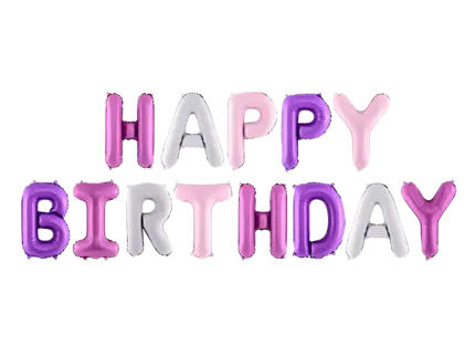 Palloncino di buon compleanno rosa