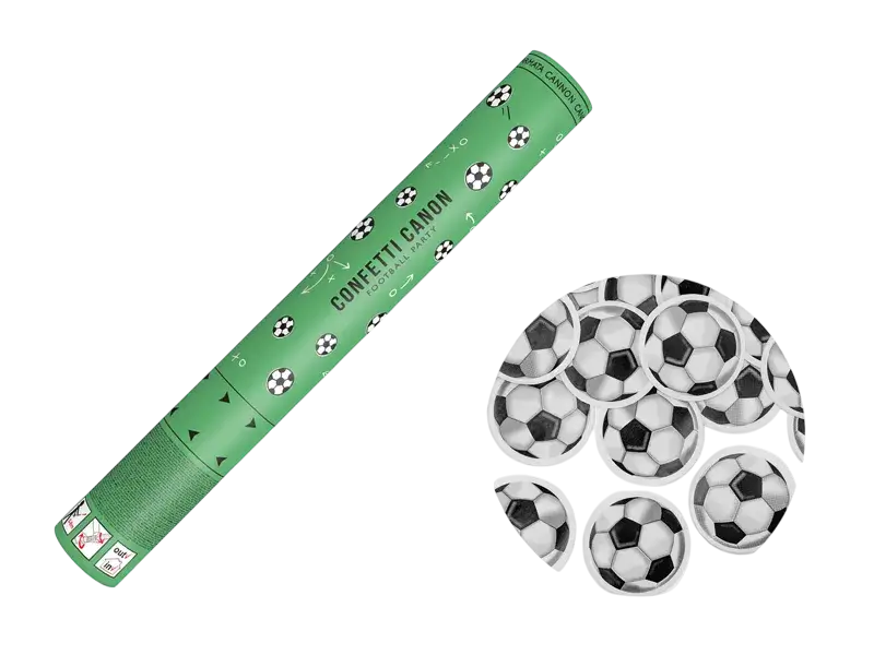Cannone per coriandoli di calcio