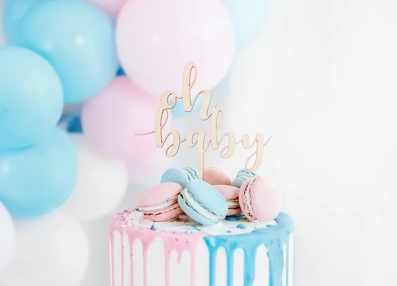 Topper per torta Oh baby bois