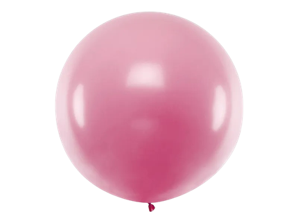 Pallone gigante rotondo rosa pallido metallizzato - 1 metro