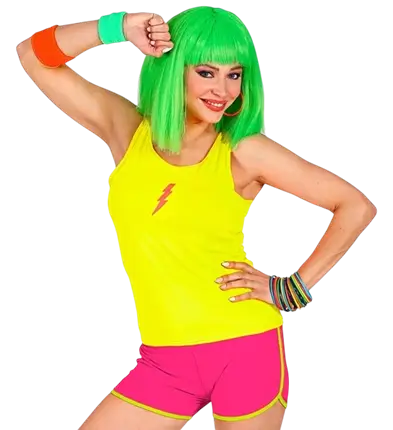 Pantaloncini rosa neon
