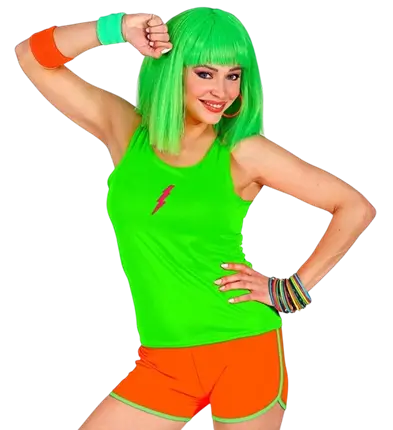 Pantaloncini arancione neon
