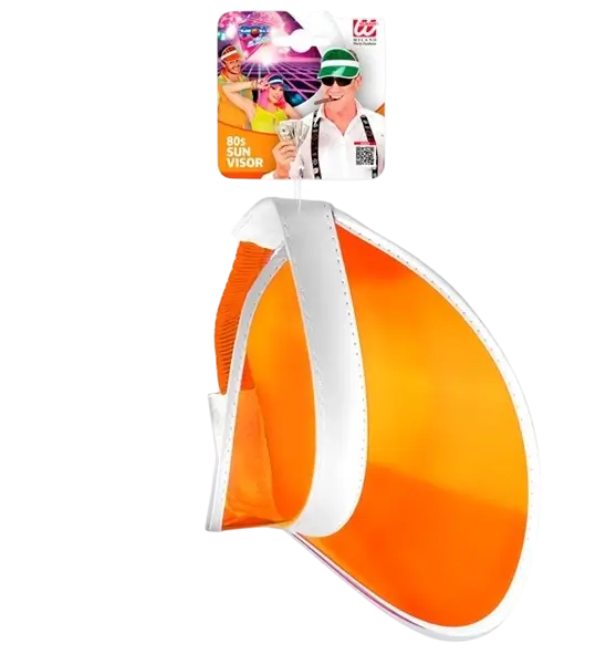 Cappello con visiera arancione
