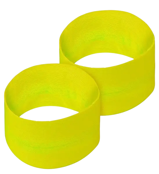 Coppia di polsini verde neon
