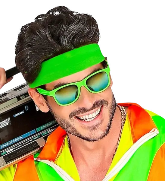 Fascia retrò verde neon