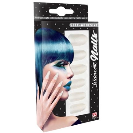 Unghie finte bianche fluorescenti - Set di 12 pezzi