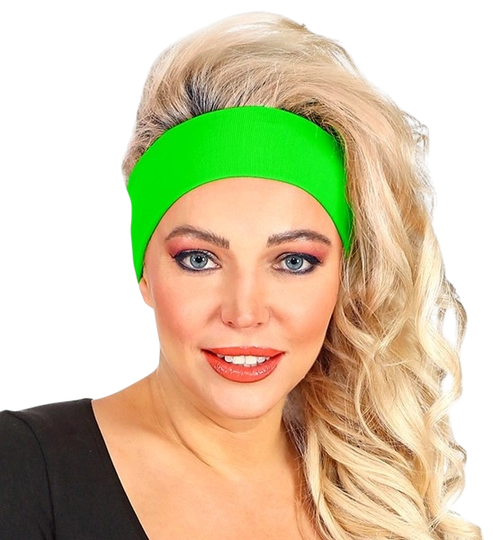 Set di fasce per capelli verde neon