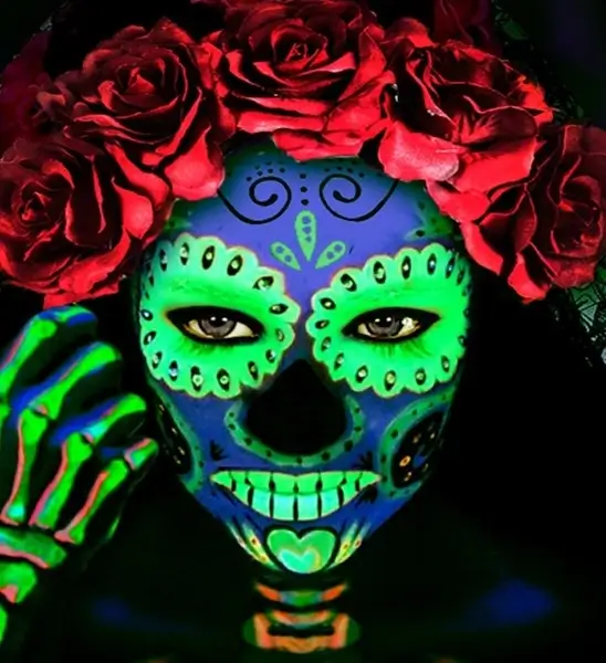 Tubo per trucco verde fluorescente 30 ml