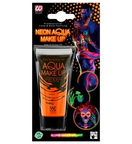 Tubo per trucco arancione fluorescente 30 ml