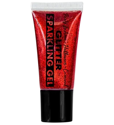 Gel glitter rosso per il corpo e il viso