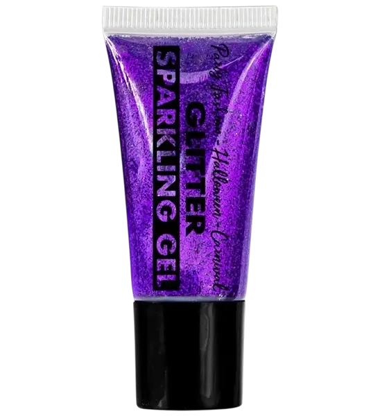 Gel corpo e viso ai glitter viola