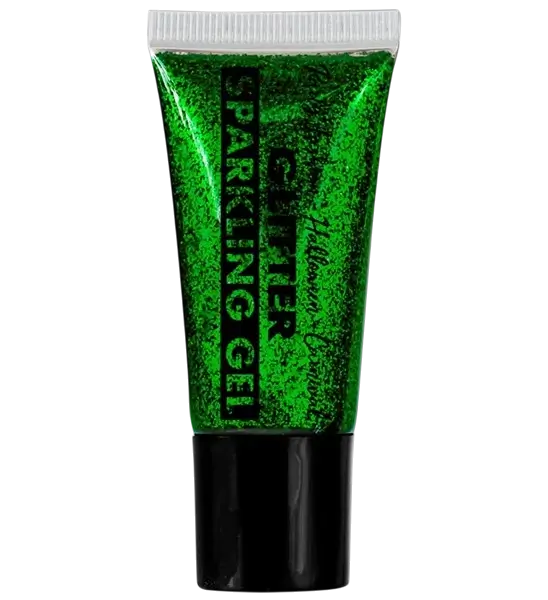 Gel corpo e viso ai glitter verdi