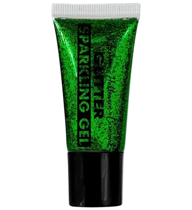 Gel corpo e viso ai glitter verdi