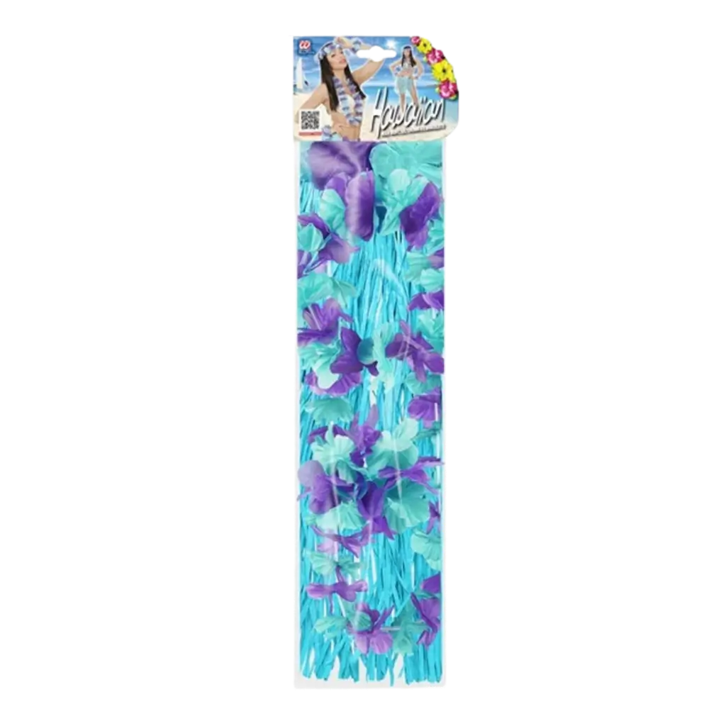 Kit di costumi hawaiani blu