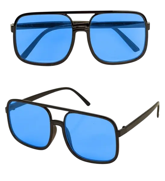 Occhiali anni '90 - Lenti blu
