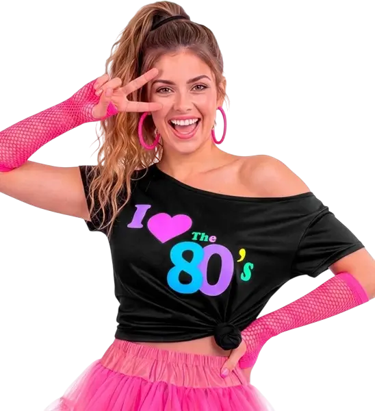 Maglietta I Love The 80's - S/M
