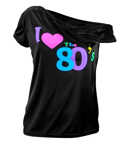 Maglietta I Love The 80's - S/M