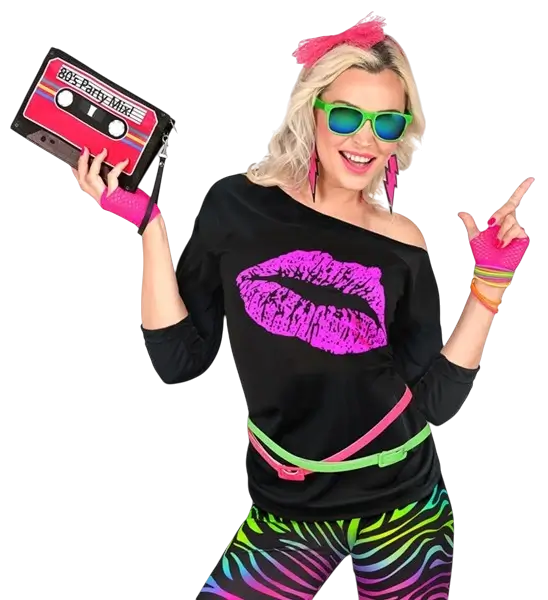 Maglietta 80s Lips - S/M