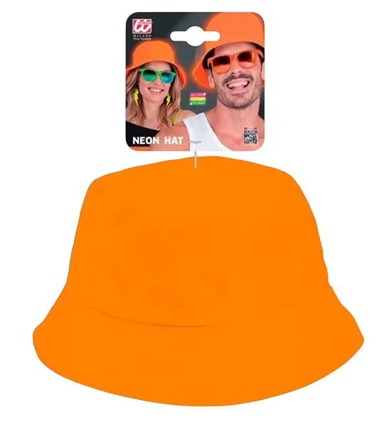 Cappello Bob arancione fluorescente