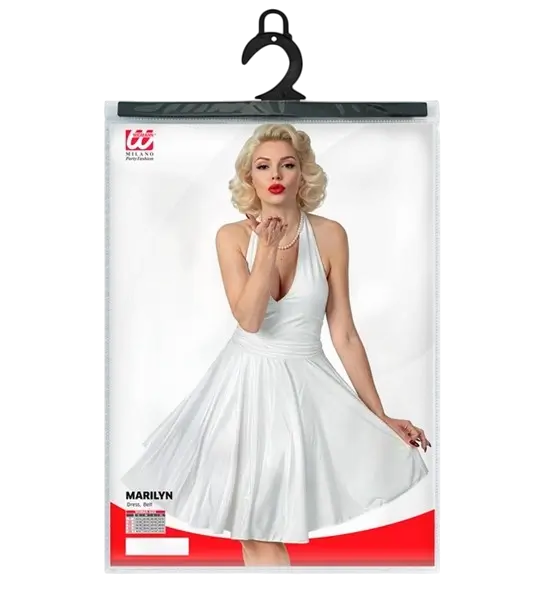 Abito bianco Marylin - L