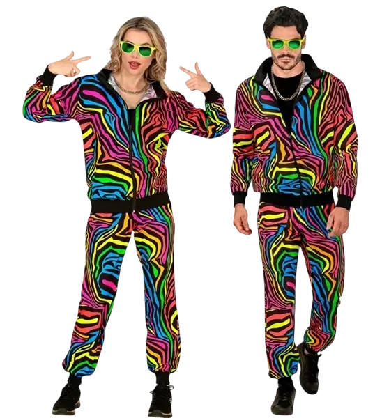 Tuta da ginnastica Fluo Rainbow - S