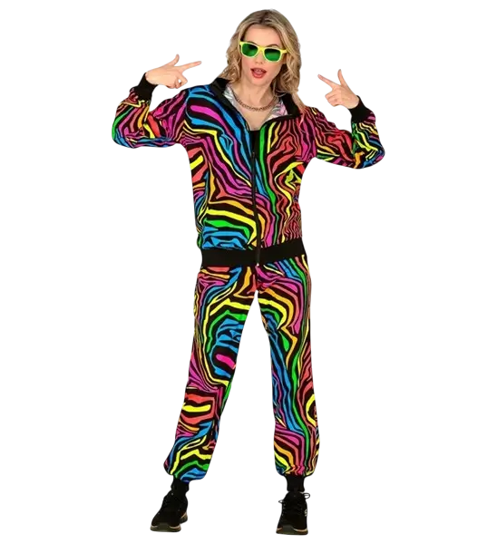 Tuta da ginnastica Fluo Rainbow - S