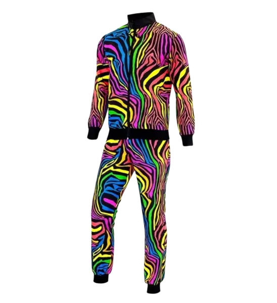 Tuta da ginnastica Fluo Rainbow - S