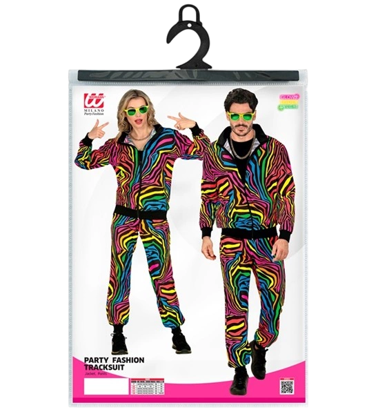 Tuta da ginnastica Fluo Rainbow - M