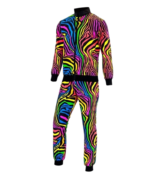 Tuta da ginnastica Fluo Rainbow - M