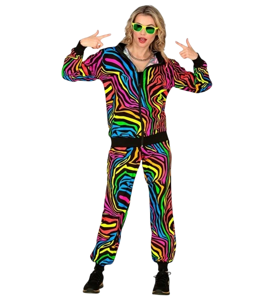 Tuta da ginnastica Fluo Rainbow - M