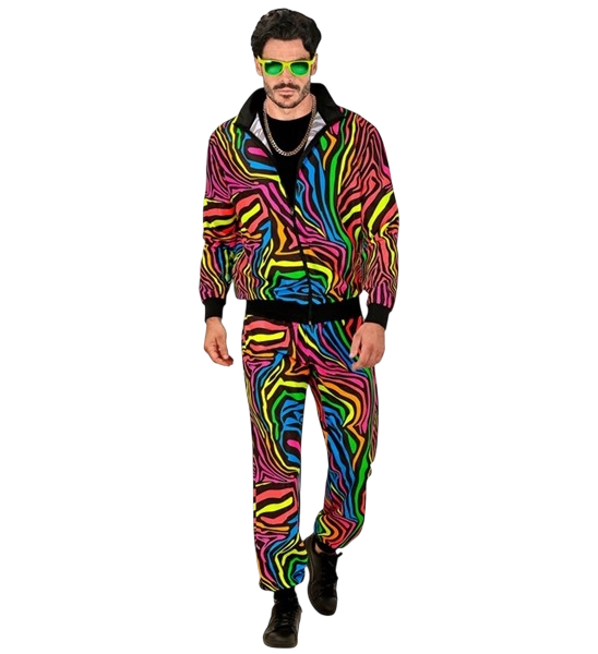 Tuta da ginnastica Fluo Rainbow - M