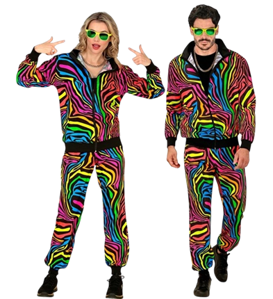 Tuta da ginnastica Fluo Rainbow - M