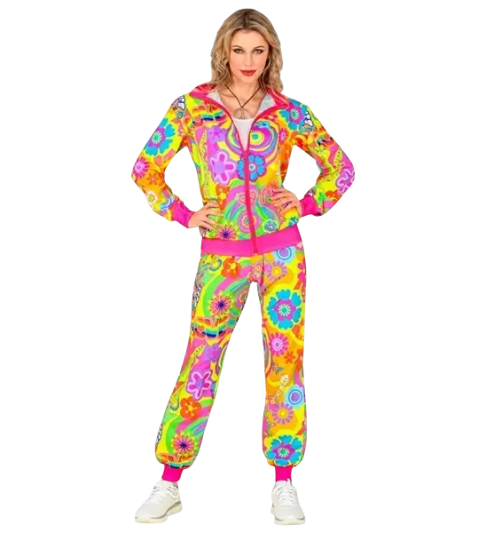 Tuta Hippie groovy love fluo - XL