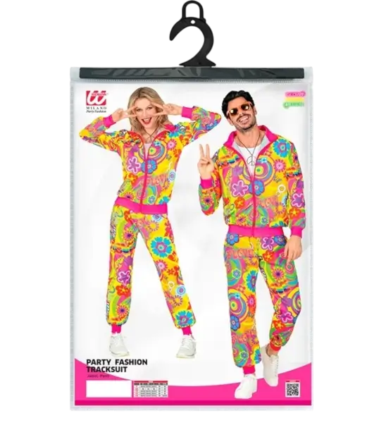 Tuta Hippie groovy love fluo - XL
