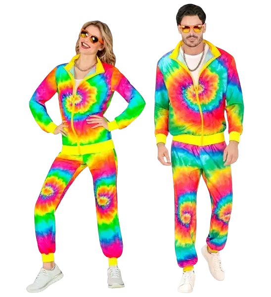 Tuta psichedelica alla moda hippie - M
