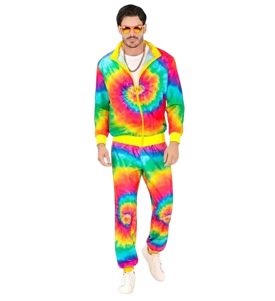 Tuta psichedelica alla moda hippie - M