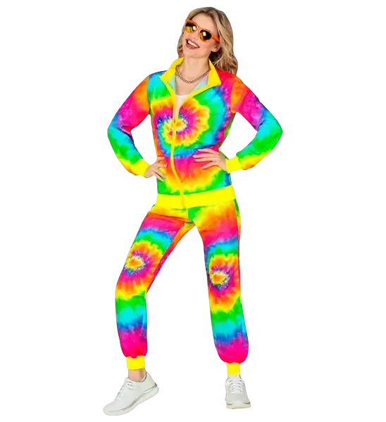 Tuta psichedelica alla moda hippie - M