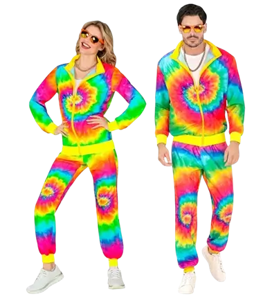 Tuta psichedelica alla moda hippie - M