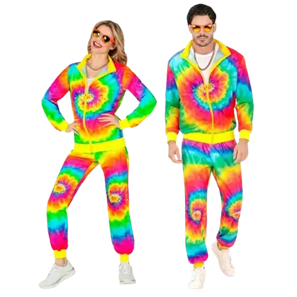 Tuta psichedelica di moda hippie - XL